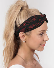 Load image into Gallery viewer, Seeing Red Camo Twist Knot Headband Set
