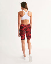 Load image into Gallery viewer, Seeing Red Women&#39;s Mid-Rise Bike Shorts
