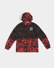 Load image into Gallery viewer, Seeing Red x Together We&#39;ll Rise Red Men&#39;s Windbreaker
